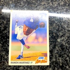 Ramon Martinez Score 1992 Rare Big Head Series #780 baseball card!!